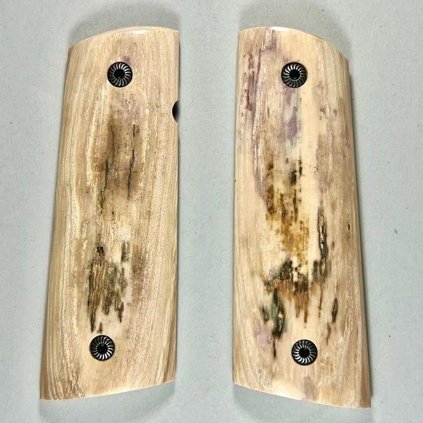 1911 Mammoth Ivory Bark Grips (12B)