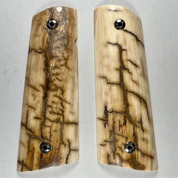 1911 Mammoth Ivory Bark Grips (36B) - Sold 09/01/23