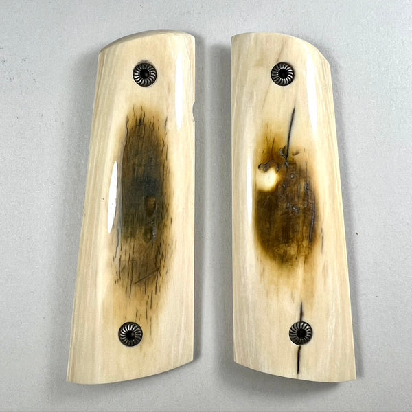1911 Mammoth Ivory Bark Grips (16B)