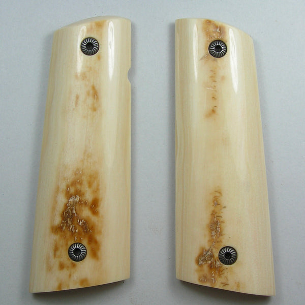 1911 Mammoth Ivory Bark Grips (2B) NEW!