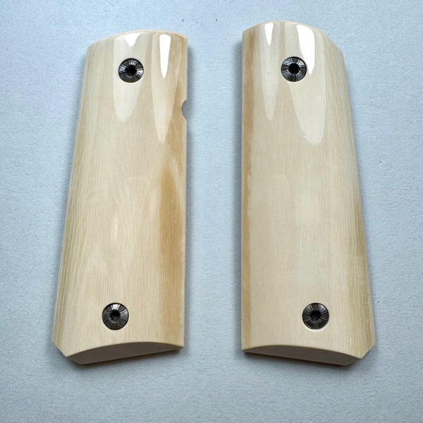 1911 Mammoth Ivory Bark Grips
