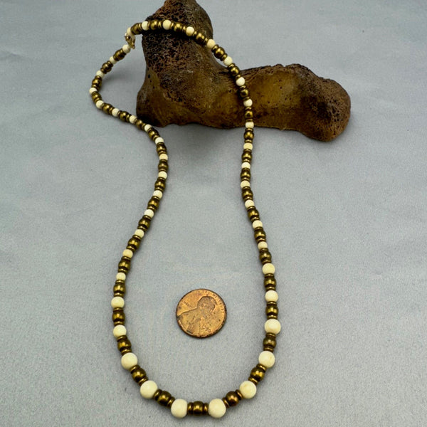 Mammoth Ivory Graduated Necklace (D)