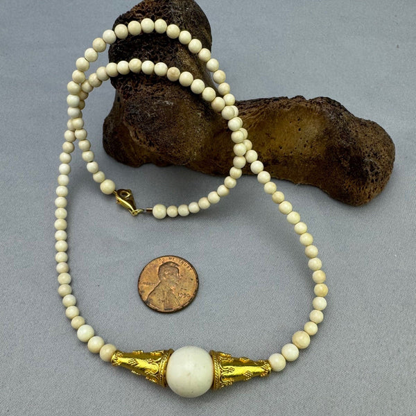 Mammoth Ivory Graduated Necklace (C)