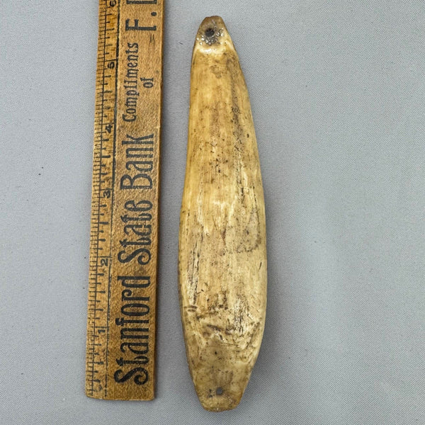 Fossil Walrus Ivory Eskimo Artifact Net Weight - 28