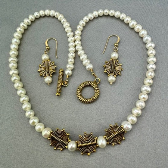 Fresh Water Pearl & Custom Bead Necklace