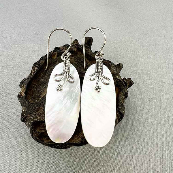 Sterling Mother of Pearl Earrings