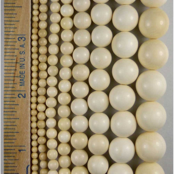 Mammoth Ivory 10mm Bead Singles