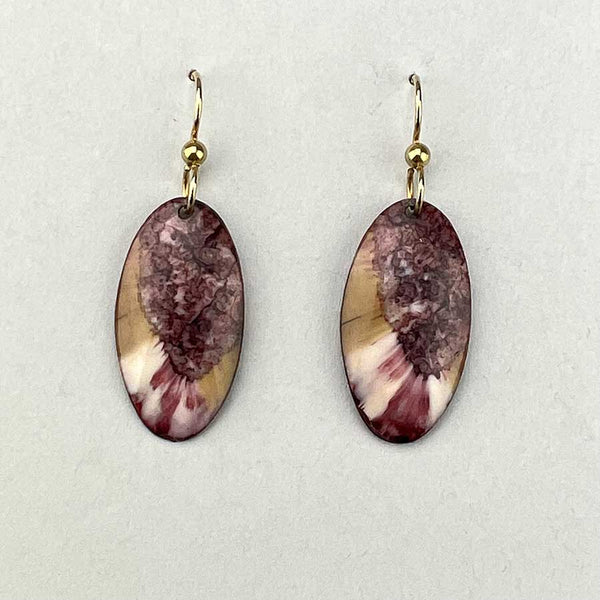 Fossil Walrus Gemtone Earrings Pair 08 