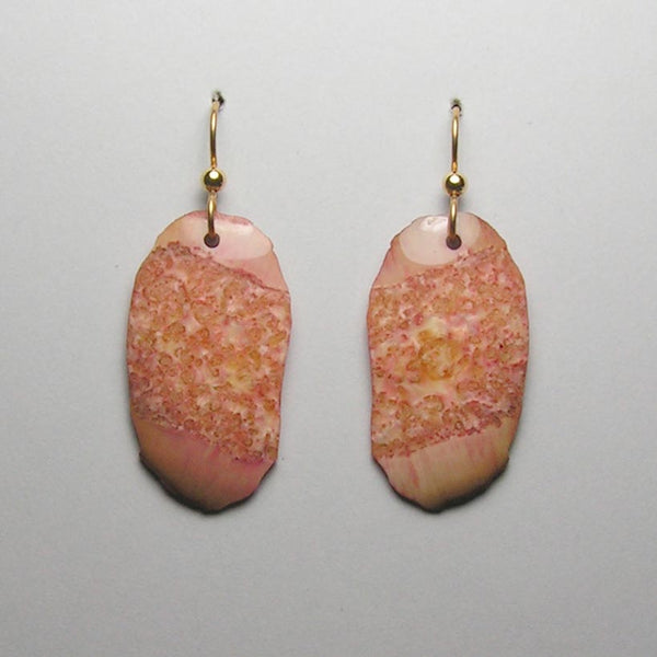 Fossil Walrus Gemtone Earrings