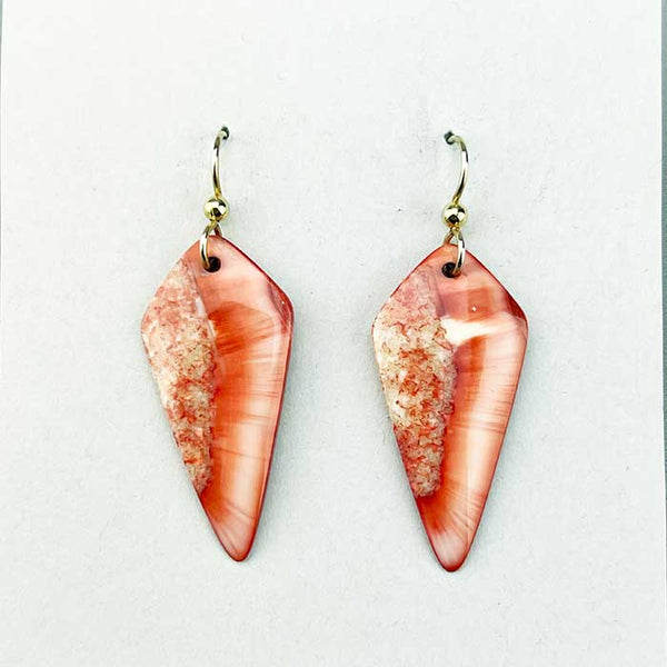 Fossil Walrus Gemtone Earrings Pair 26