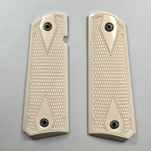 double diamond checkered 1911 grips