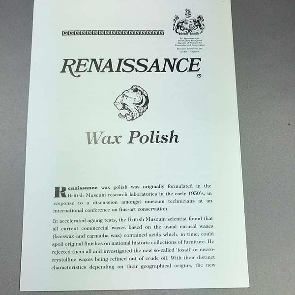 Renaissance Wax + Pre-Lim Set