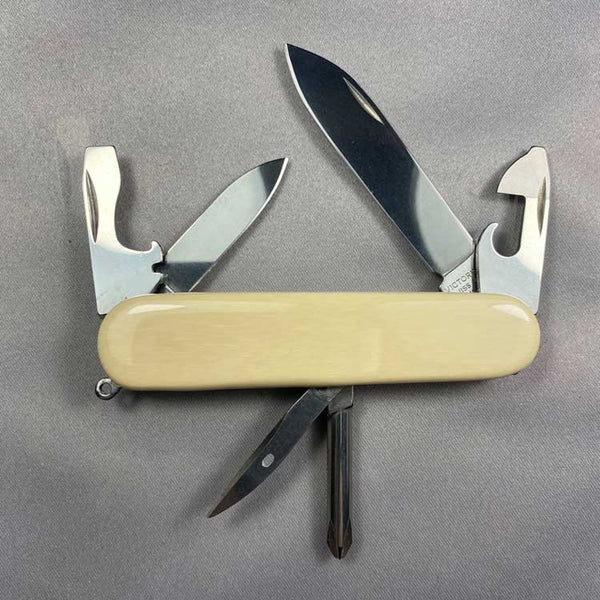 Mammoth Ivory Handled Victorinox Swiss Army Knife-Medium 6 - Sold 6.21.21