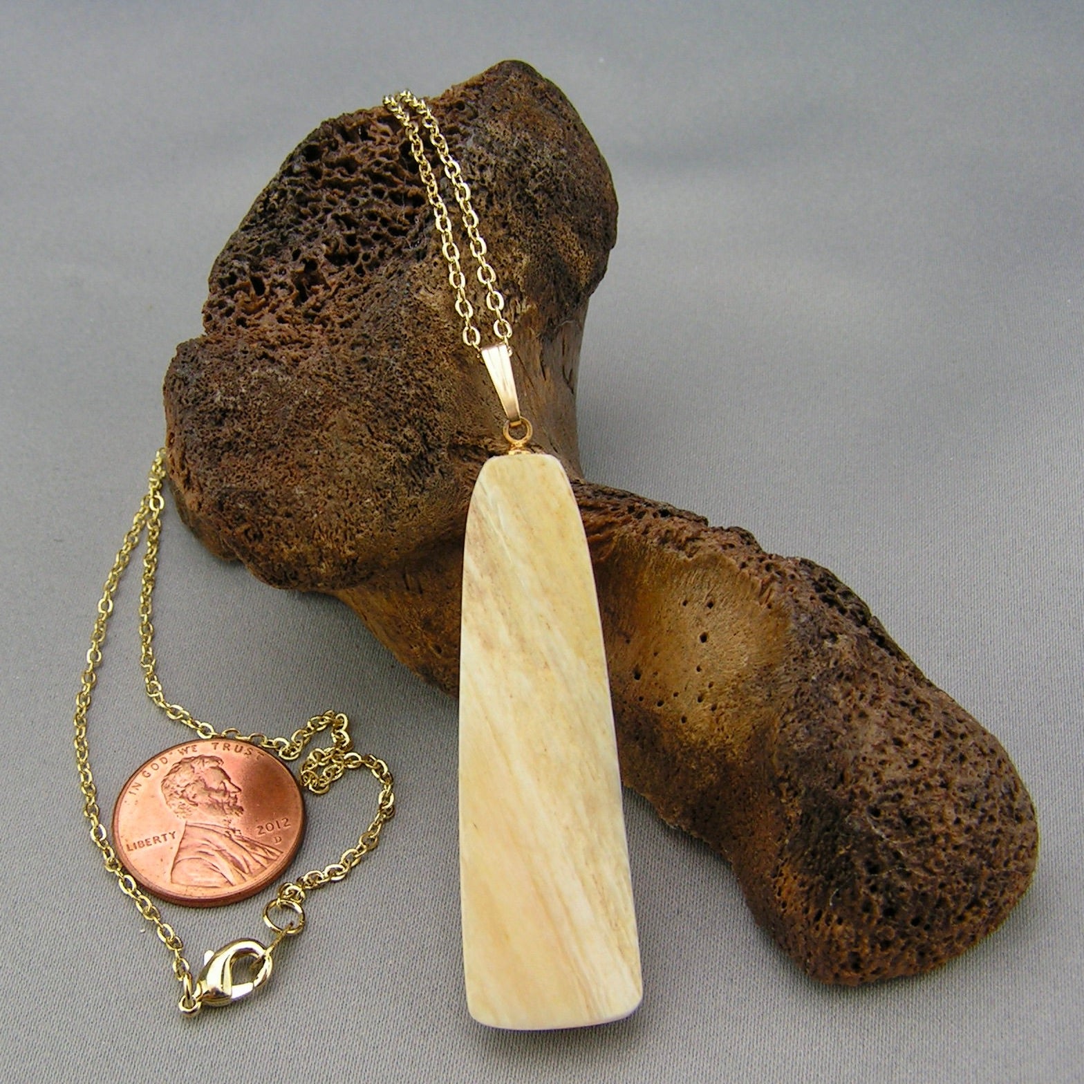 Narwhal Ivory Pendant 30 - Sold 2.9.25