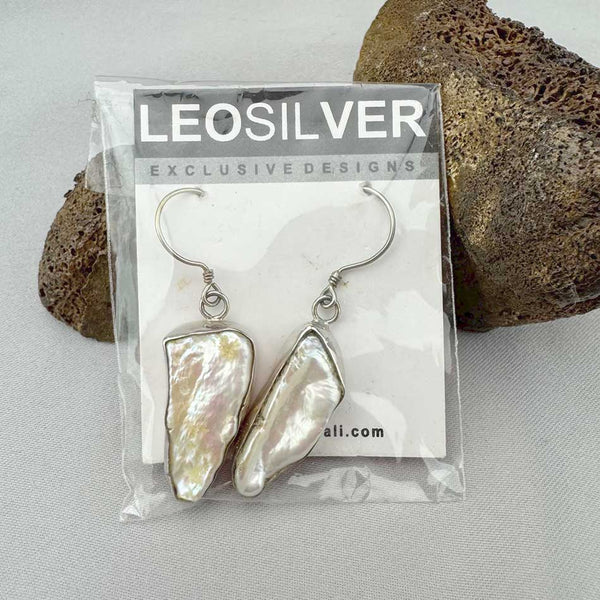Fresh Water Pearl Sterling Silver Earrings- 10

