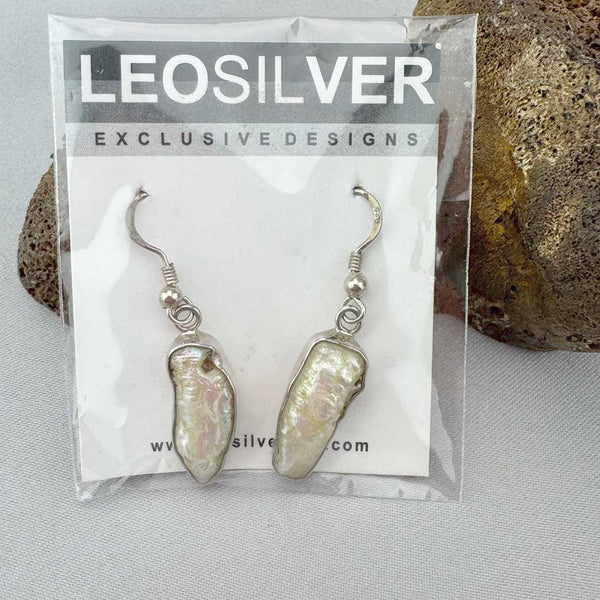 Fresh Water Pearl Sterling Silver Earrings- 11