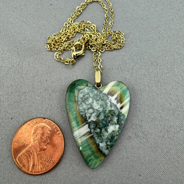 Fossil Walrus Gemtone Pendant 05