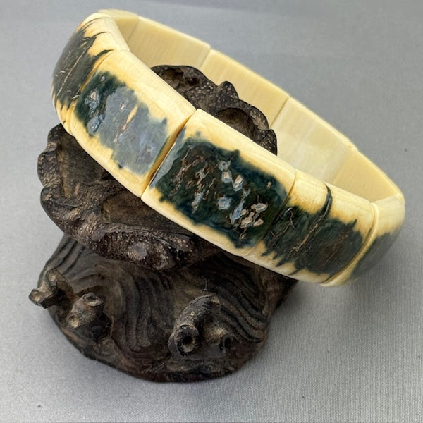 Mammoth Ivory Bark Bracelet 3/4"- 09