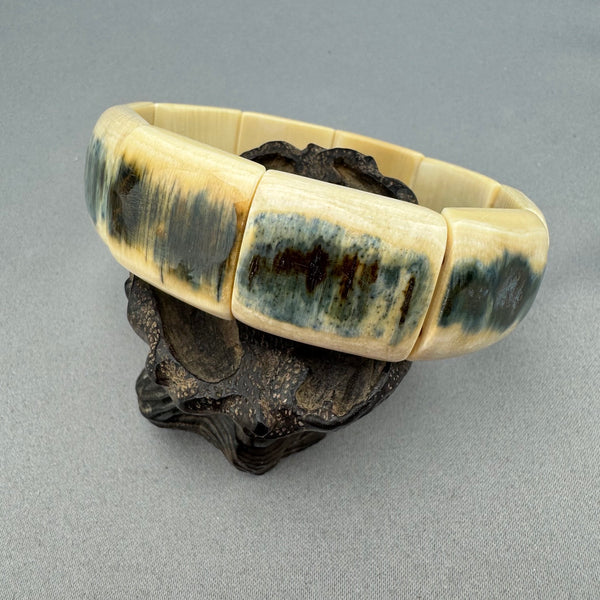 Mammoth Ivory Bark Bracelet 3/4"- 15