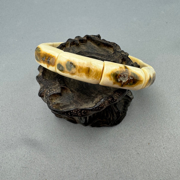Mammoth Ivory Bark Bracelet 3/8"- 37 
