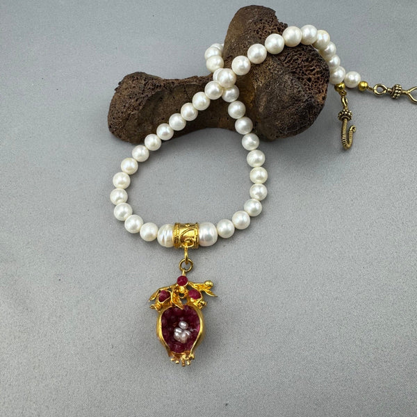 Fresh Water Pearl Statement Necklace - 02 