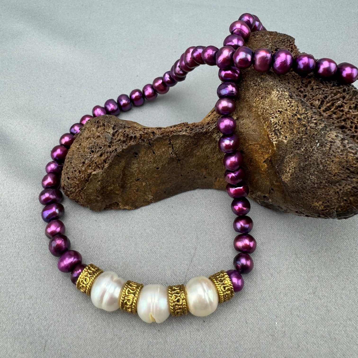Fresh Water Pearl Adjustable Length Necklace 09