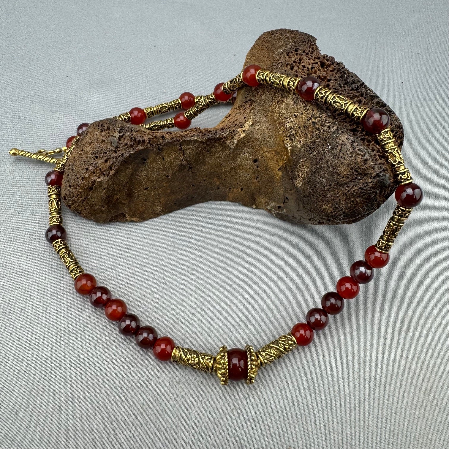 Carnelian Necklace Set - 09