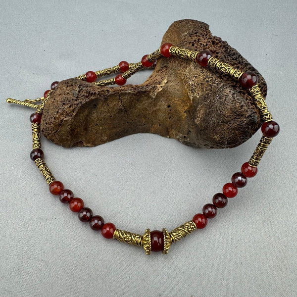 Carnelian Necklace Set - 09