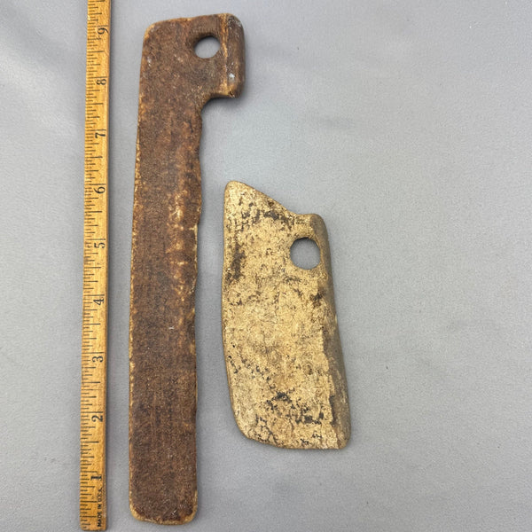 Fossil Walrus Ivory Eskimo Artifact Pieces (41)