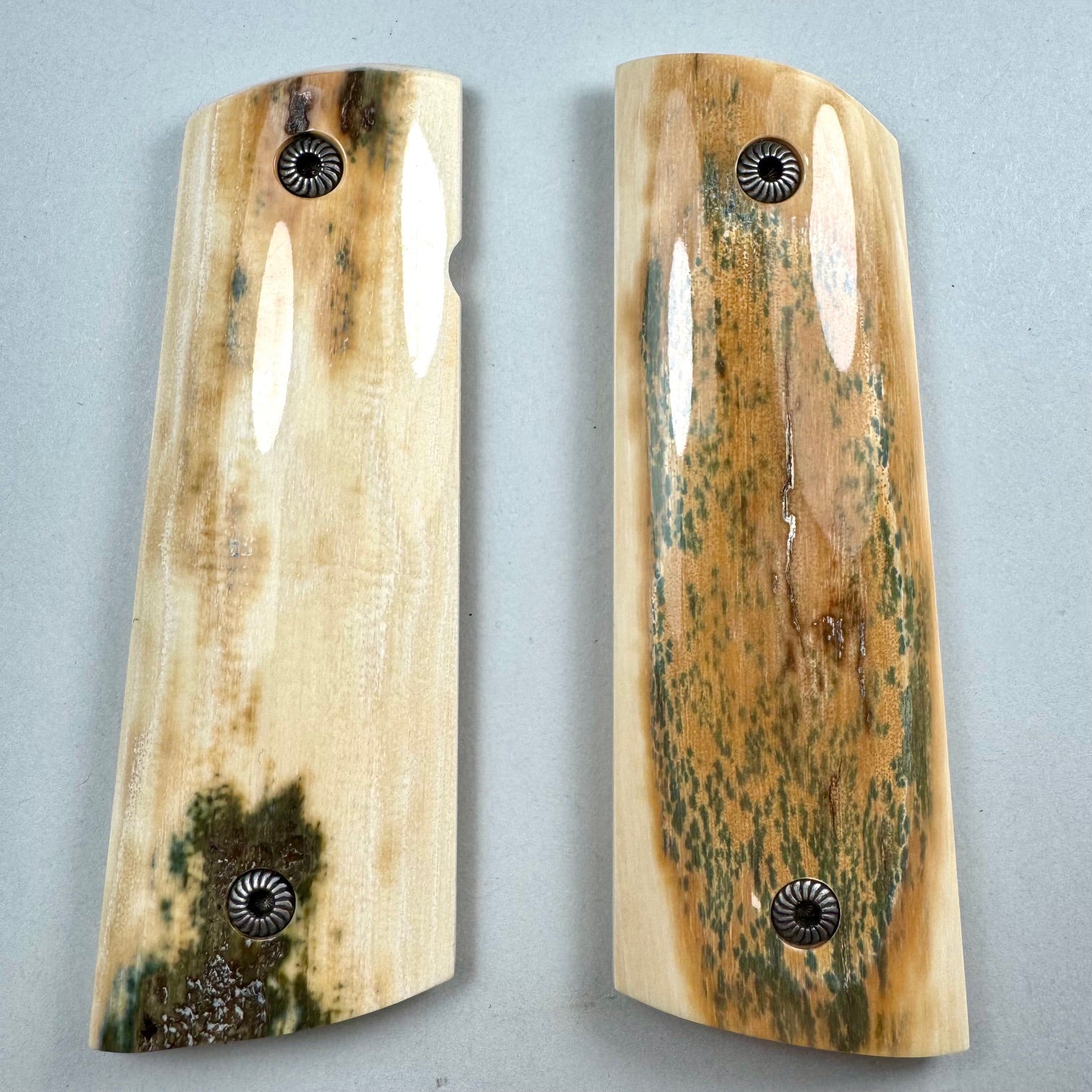 1911 Mammoth Ivory Bark Grips (3B) NEW!