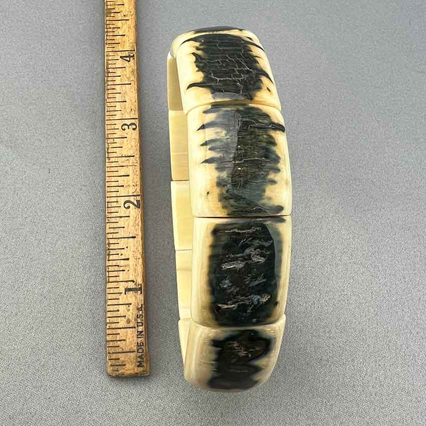 Mammoth Ivory Bark Bracelet 3/4"- 09