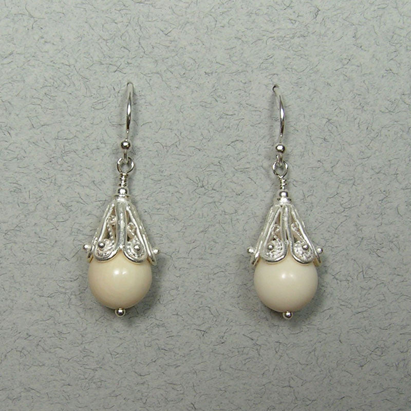 mammoth ivory earrings