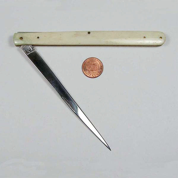 Stiletto Bone Handled Knife/Letter Opener